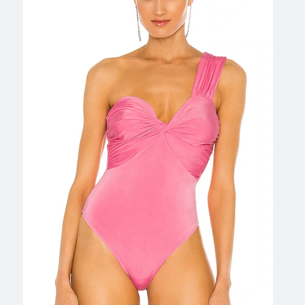 Lovers and Friends Kaela Bodysuit in Hot Pink, Size S